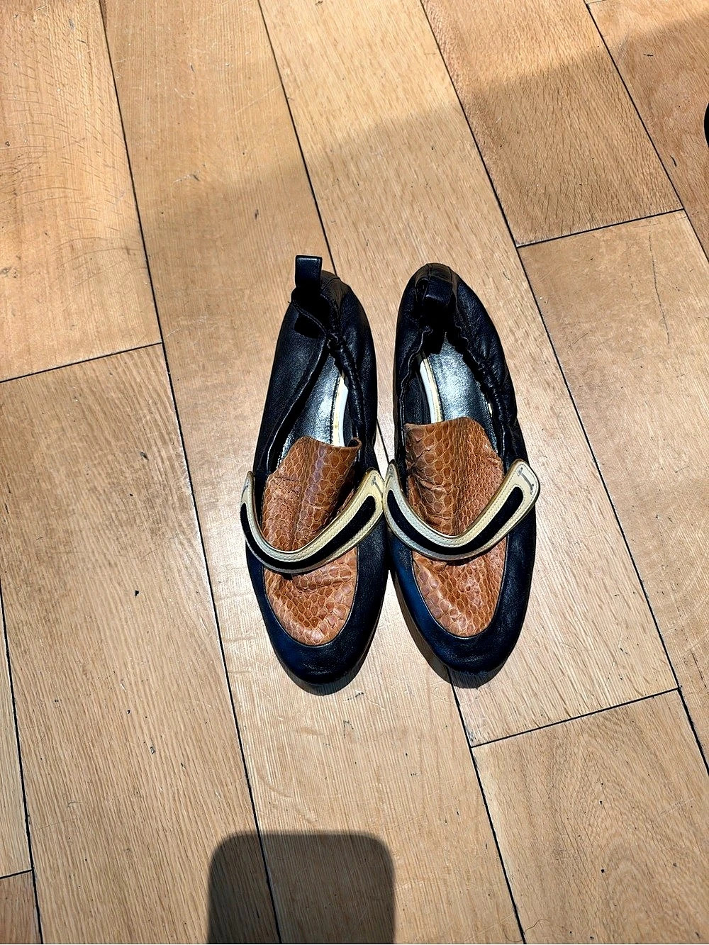 Lanvin Navy blue leather loafer